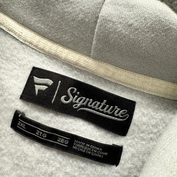 Oregon Ducks Hoodie Mens 2XL Signature Fanatics Super Soft Fleece Pullover Gray - Picture 2 of 10